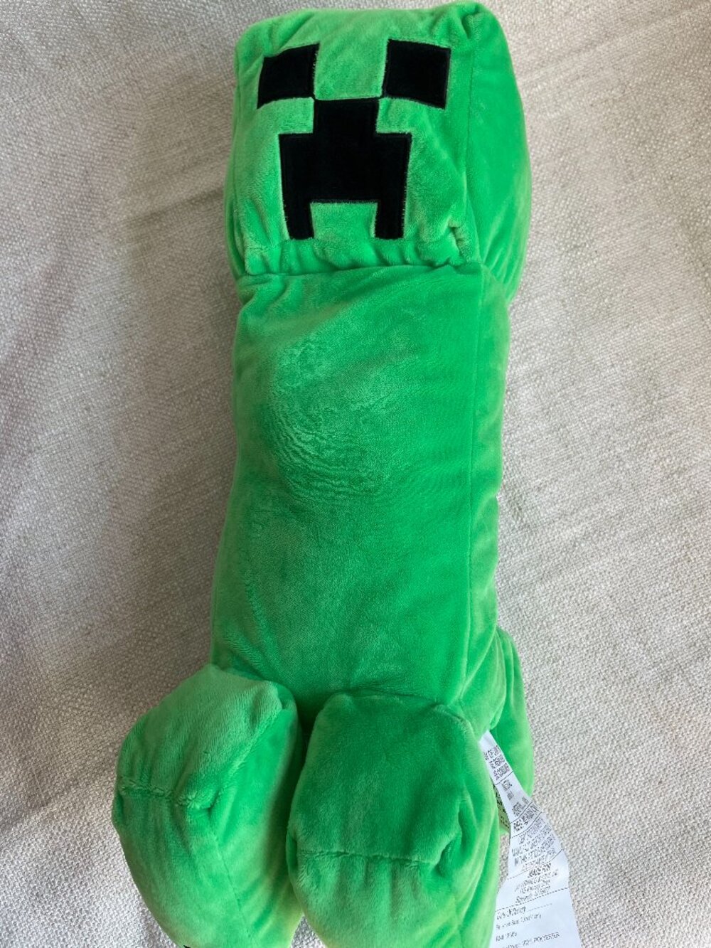 2021 Minecraft Creeper Monster Plush Stuffed Toy Green Pixelated 20” CLEAN